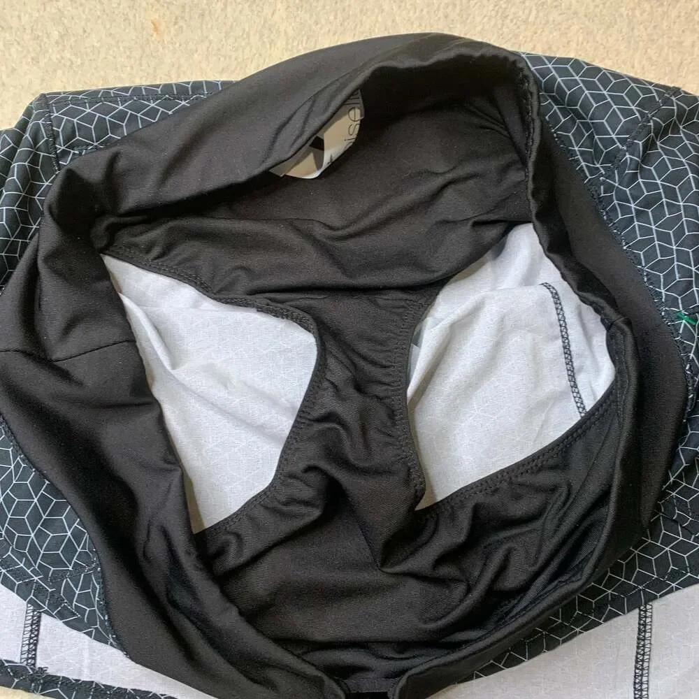 Oiselle Long Running Skirt Black Diamond sz 14